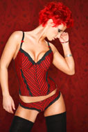 Lingerie rouge et noir